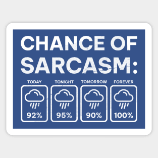 Chance Of Sarcasm Funny Weather Forecast Sarcastic sarcasm-funny Sticker